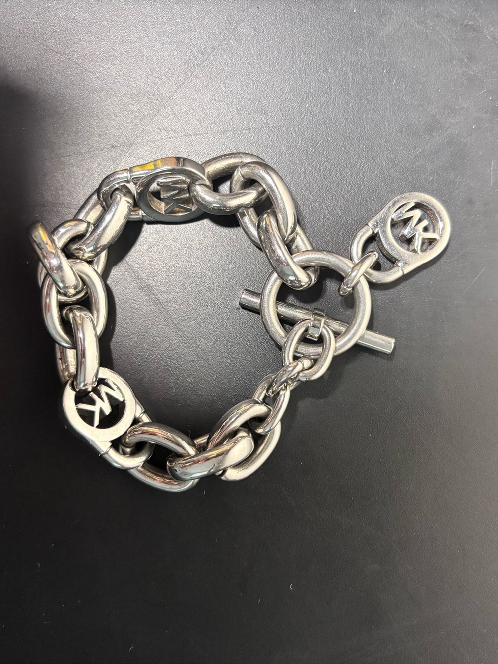 Michael Kors Silver Toggle Chain Bracelet